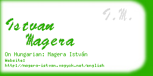 istvan magera business card